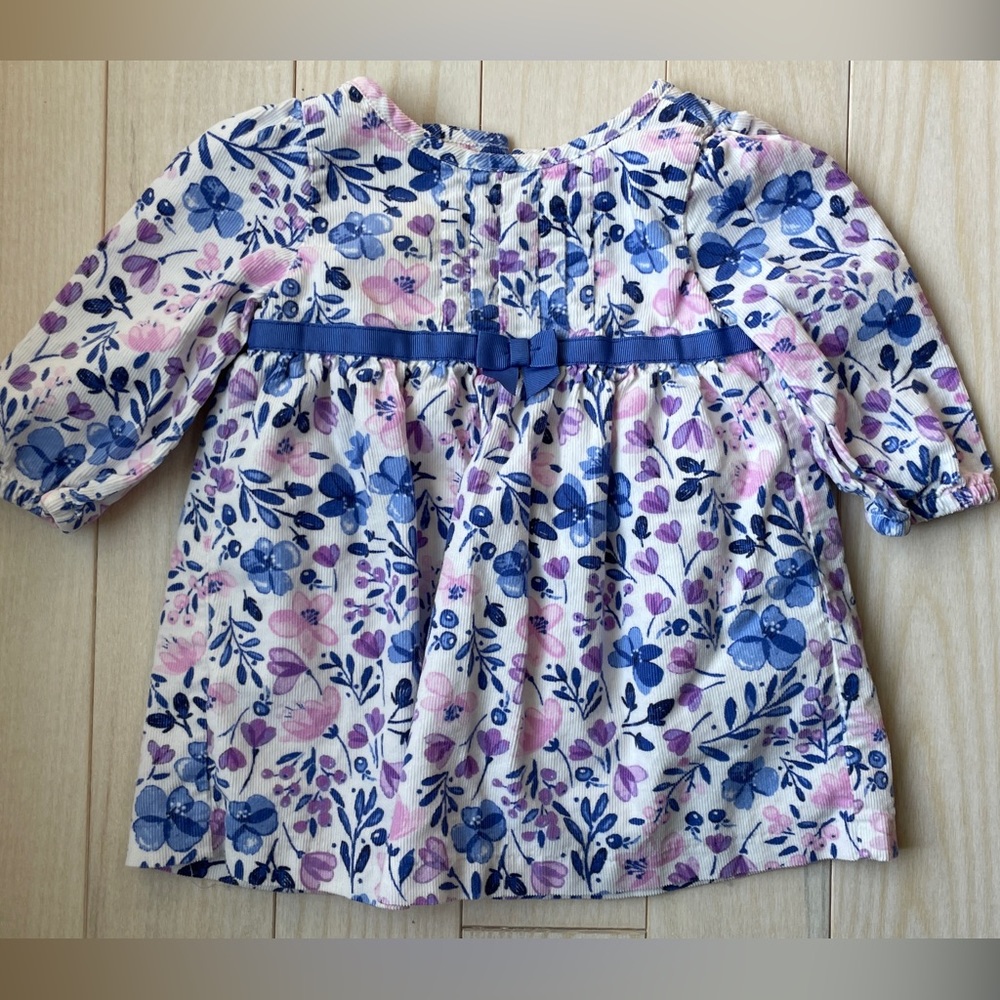 Gymboree Floral Corduroy baby girl dress, 3-6 months